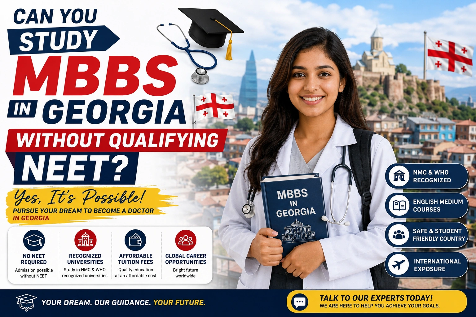 Can You Study MBBS in Georgia Without Qualifying NEET